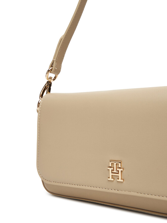 Tommy Hilfiger Ročna torba Tommy Hilfiger Th Icon Conv AW0AW17677 Bež