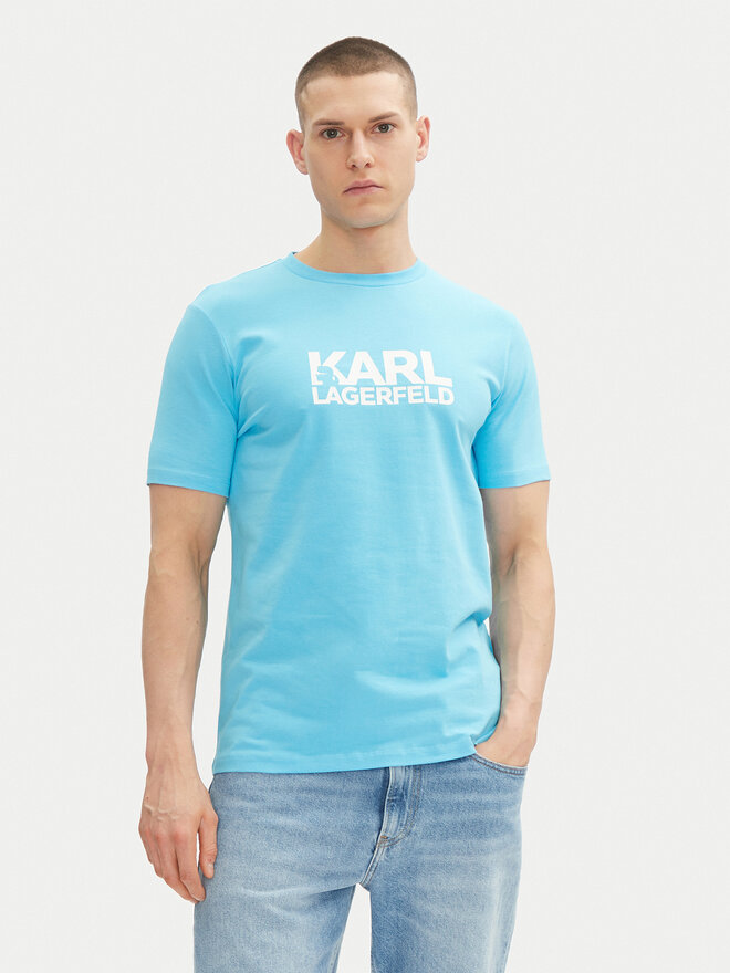 KARL LAGERFELD KARL LAGERFELD Camiseta 755087 552235 Celeste Regular Fit