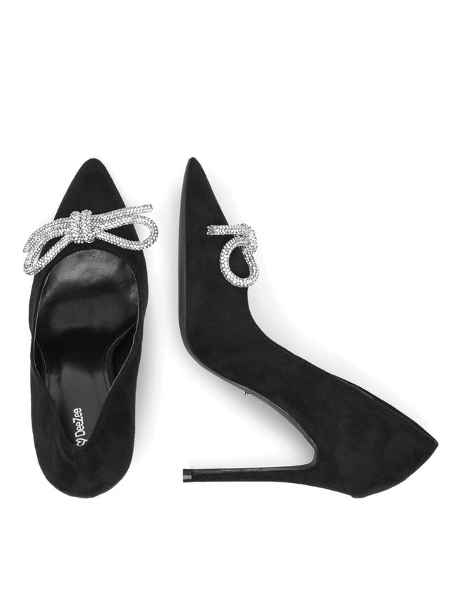 DeeZee Pantofi cu toc subțire DeeZee HT92831-140 Negru