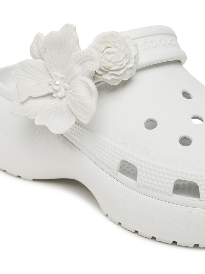Crocs Pantoletten Crocs Classic Bouquet Platform Clog 211292 Weiß