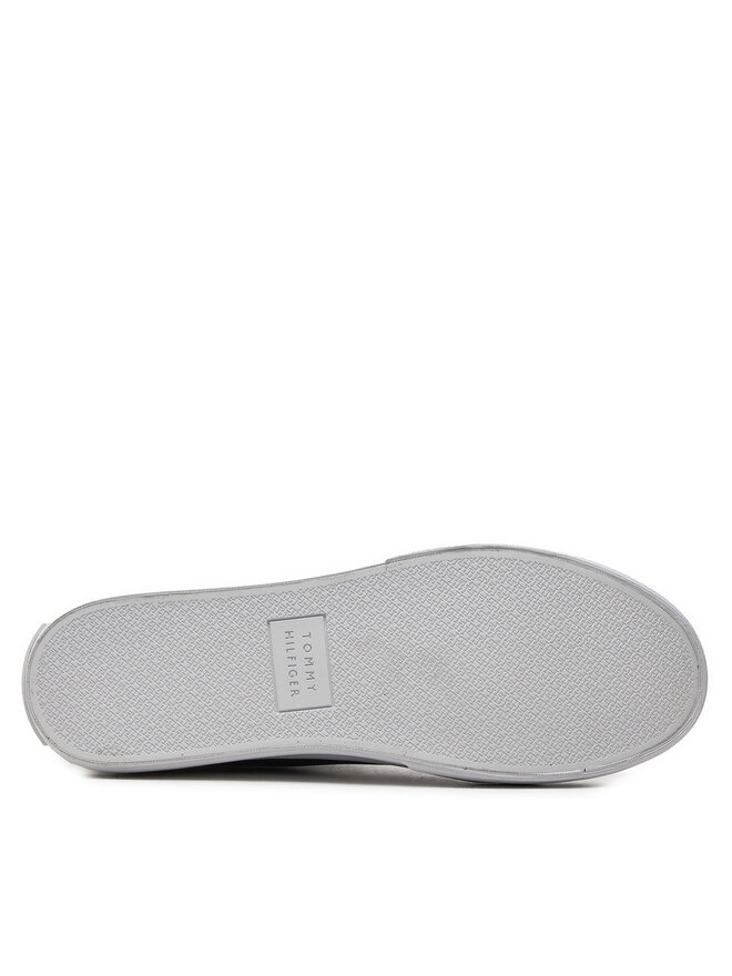 Tommy Hilfiger Sneakersy Tommy Hilfiger Th Hi Vulc Street Lth Ess FM0FM04897 Modrá