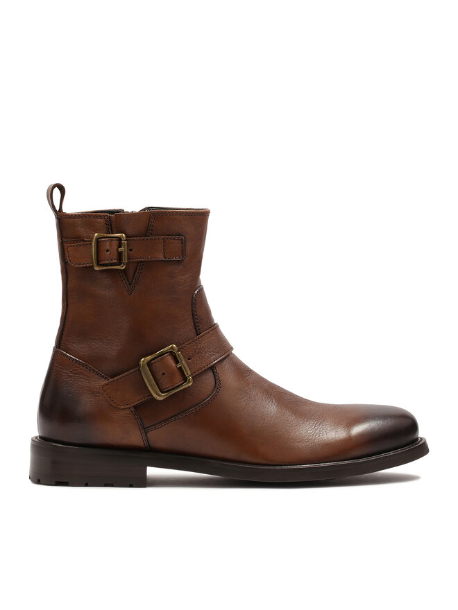 Kozaki Kazar Lussak 88947-01-02 Brązowy | eobuwie.com.pl