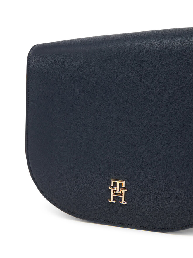 Tommy Hilfiger Kabelka Tommy Hilfiger Th Logotape Saddle Bag AW0AW17184 Tmavomodrá