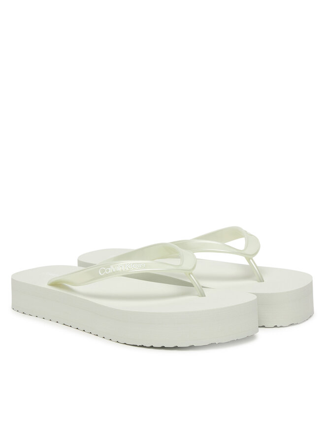 Calvin Klein Zehentrenner Calvin Klein Flatform Flip Flop Met Tpu HW0HW03120 Hellblau