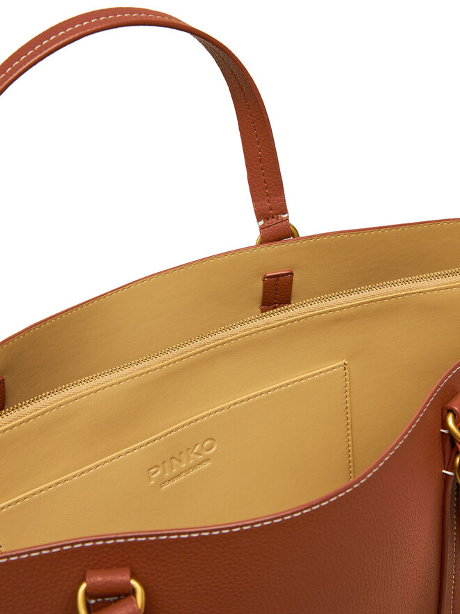 PINKO Torebka PINKO Carrie Shopper Big PE 25 PLTT 102832 A1LF Brązowy
