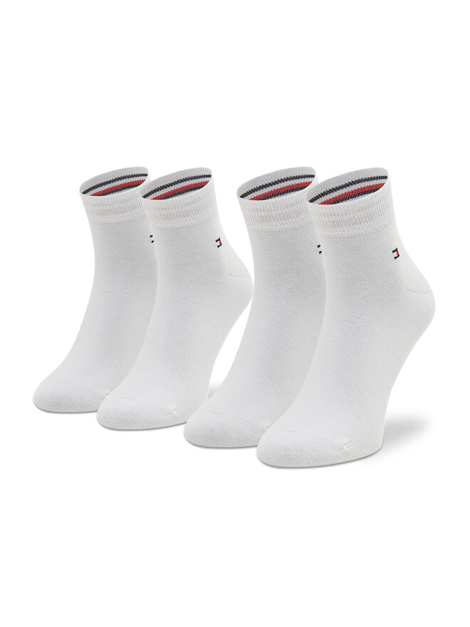 Tommy Hilfiger Σετ 2 ζευγάρια κοντές κάλτσες unisex Tommy Hilfiger 342025001 Λευκό