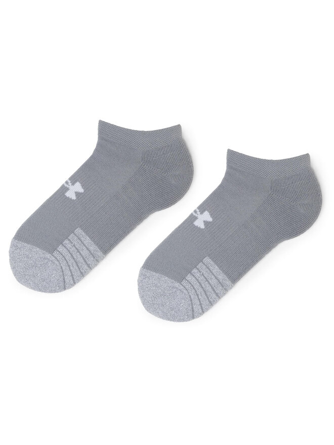 Under Armour Set di 3 paia di calzini corti unisex Under Armour Heatgear No Show Sock 1346755-035 Grigio