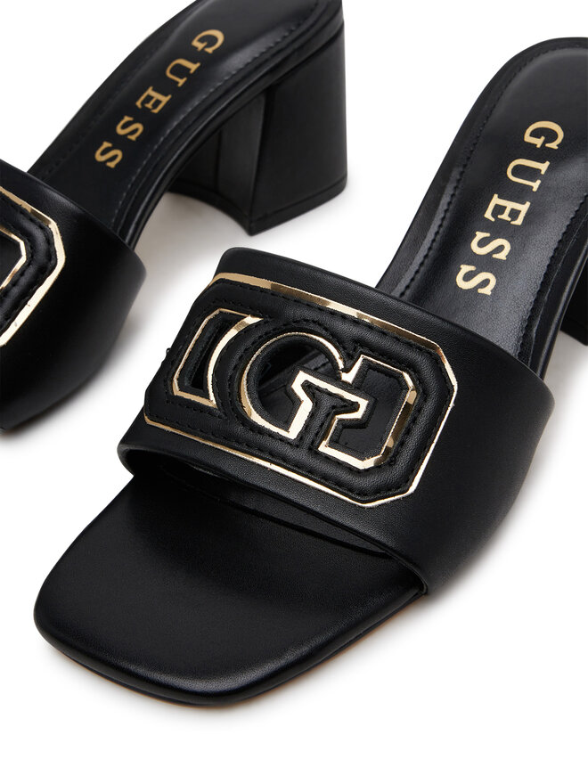 Guess Šľapky Guess Gals FLJGAS LEA03 Čierna