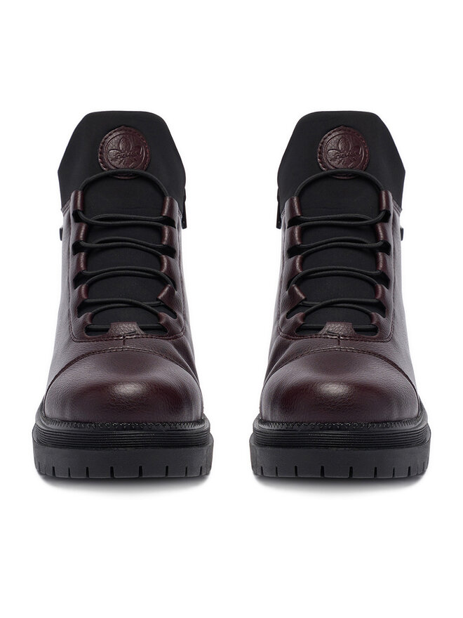 Rieker Schnürschuhe Rieker Y3163-35 Dunkelrot