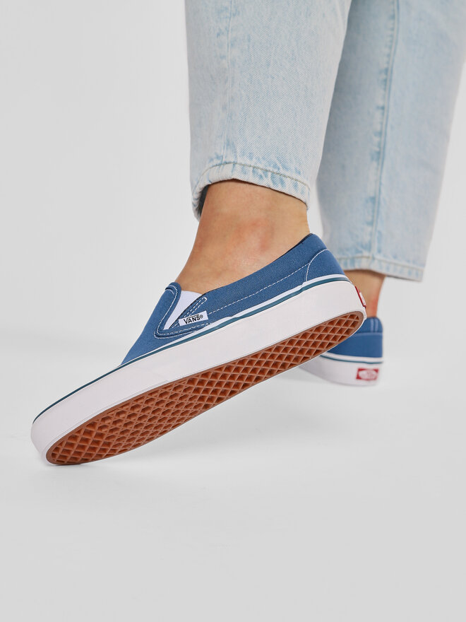 Tenisówki Vans Classic Slip-On VN-0ENVY Niebieski | eobuwie