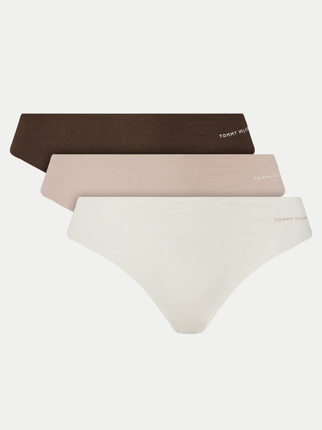 Tommy Hilfiger Tommy Hilfiger Komplektas: 3 braziliškų kelnaičių poros UW0UW03871 Spalvota