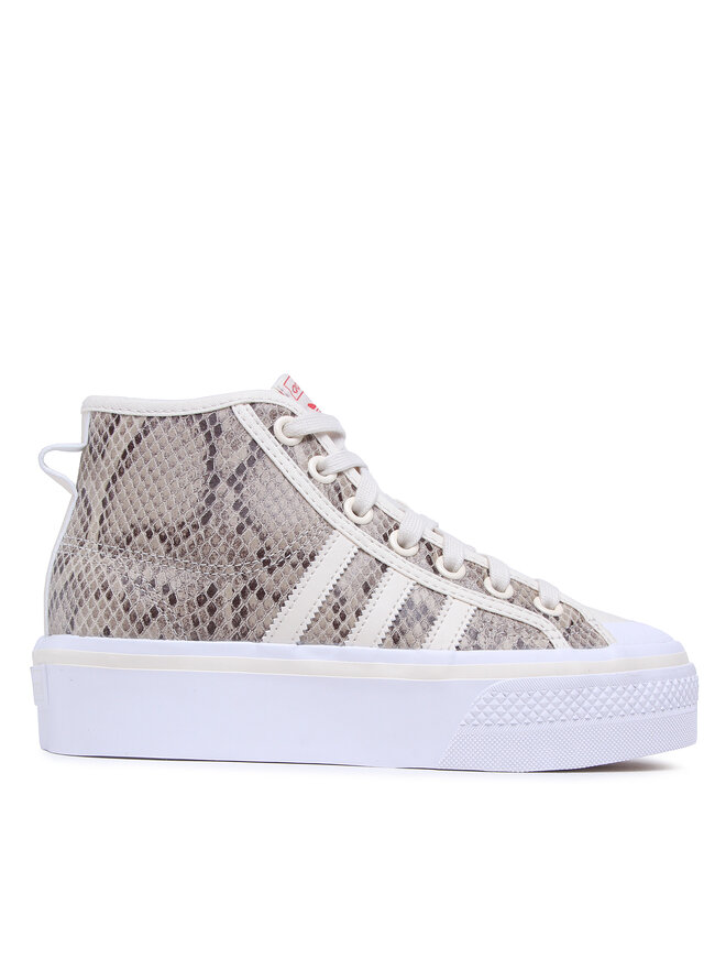 adidas Trampki adidas Nizza Platform Mid Shoes HQ1981 Beżowy