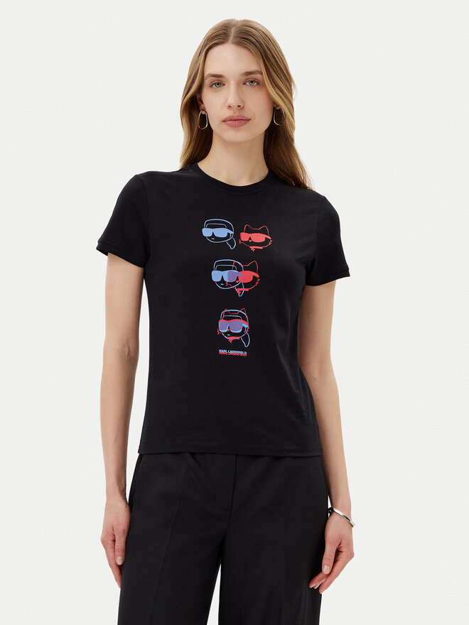 KARL LAGERFELD KARL LAGERFELD T-Shirt A2W17112 Μαύρο Regular Fit