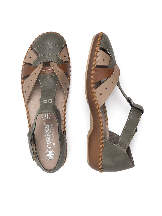 Rieker Sandale Rieker M1655-54 Verde