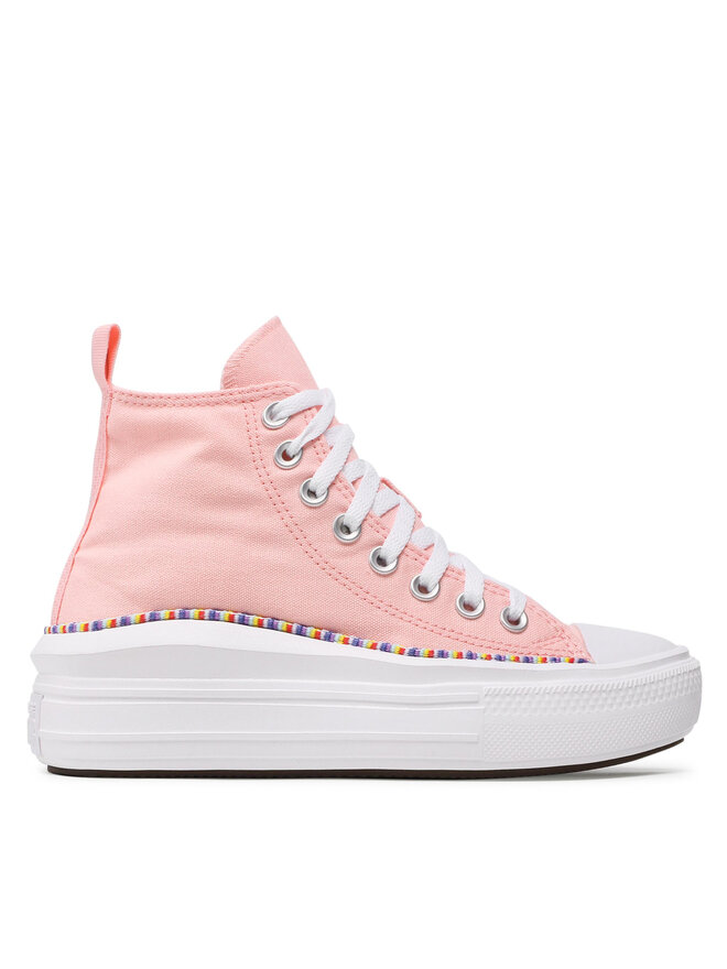 Converse Plátěnky Converse Chuck Taylor All Star Move Hi 272853C Růžová