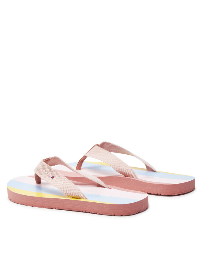 Tommy Hilfiger Zehentrenner Tommy Hilfiger Flip Flop T3A8-33293-0058 S Bunt