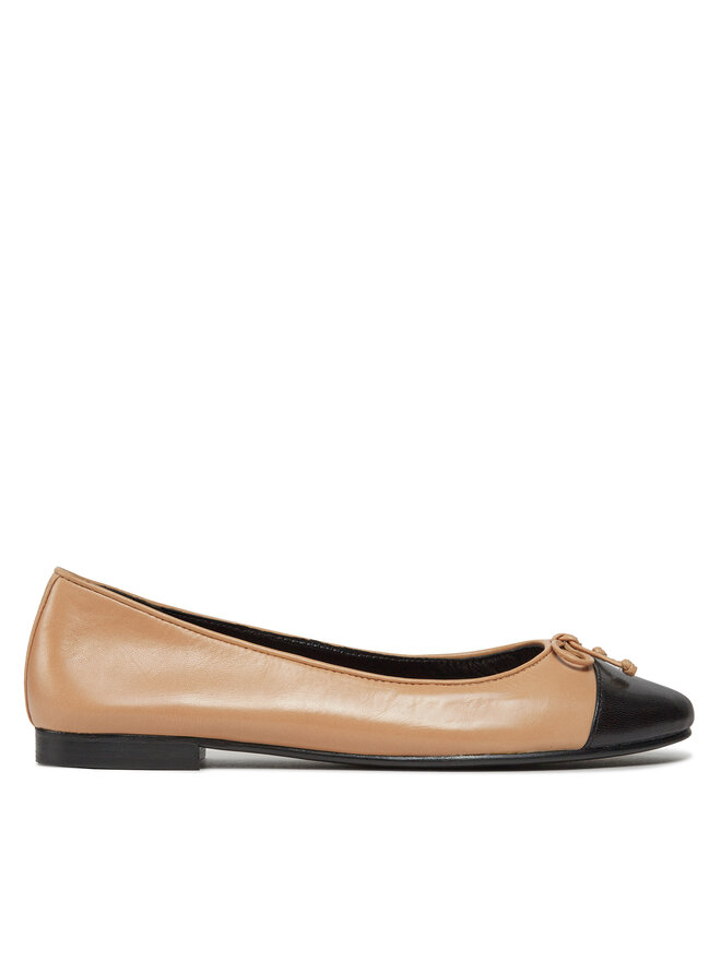 Tory Burch Μπαλαρίνες Tory Burch Cap-Toe Ballet 154513 Μπεζ