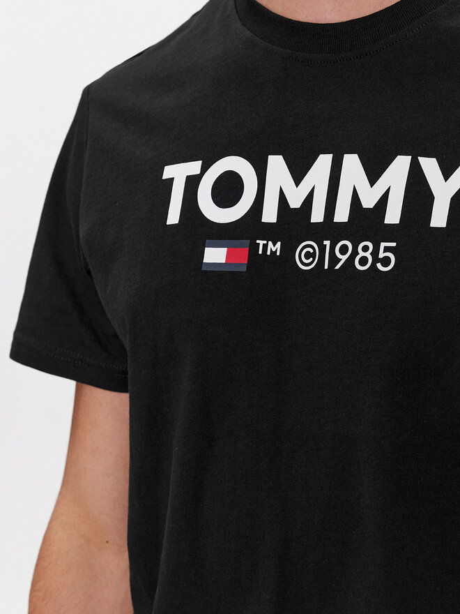 Tommy Jeans Tommy Jeans Marškinėliai Essential DM0DM18264 Juoda Slim Fit