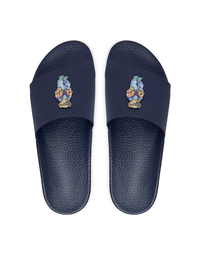 Polo Ralph Lauren Pantoletten Polo Ralph Lauren Polo Bear Slide 809P09762002 Dunkelblau