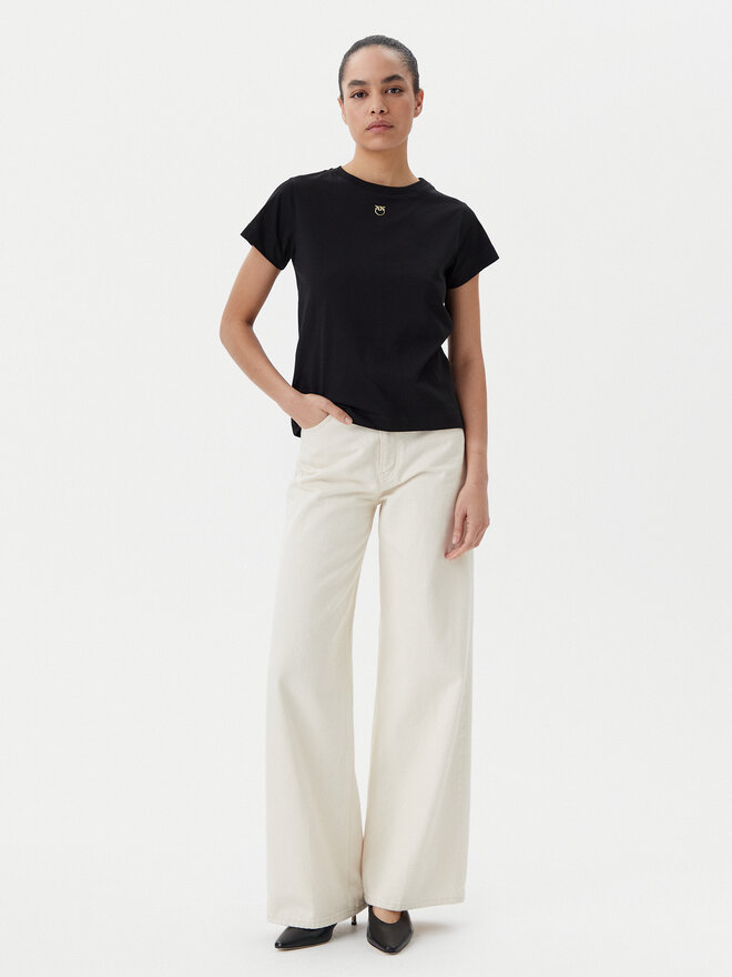 PINKO PINKO Camiseta 100373 A2OG Negro Regular Fit