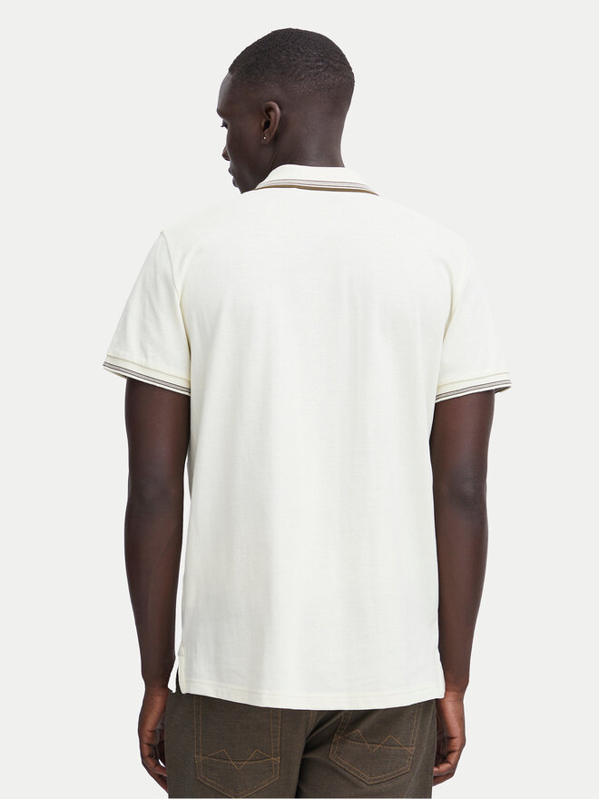 Blend Blend Poloshirt 20716474 Écru Regular Fit
