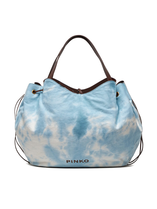 PINKO Torebka Pinko Pagoda Extra Shopper PE 24 PLTT 102911 A1MB Błękitny