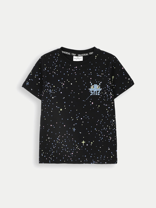Coccodrillo Coccodrillo T-Shirt ZC4143201WBK Μαύρο Regular Fit