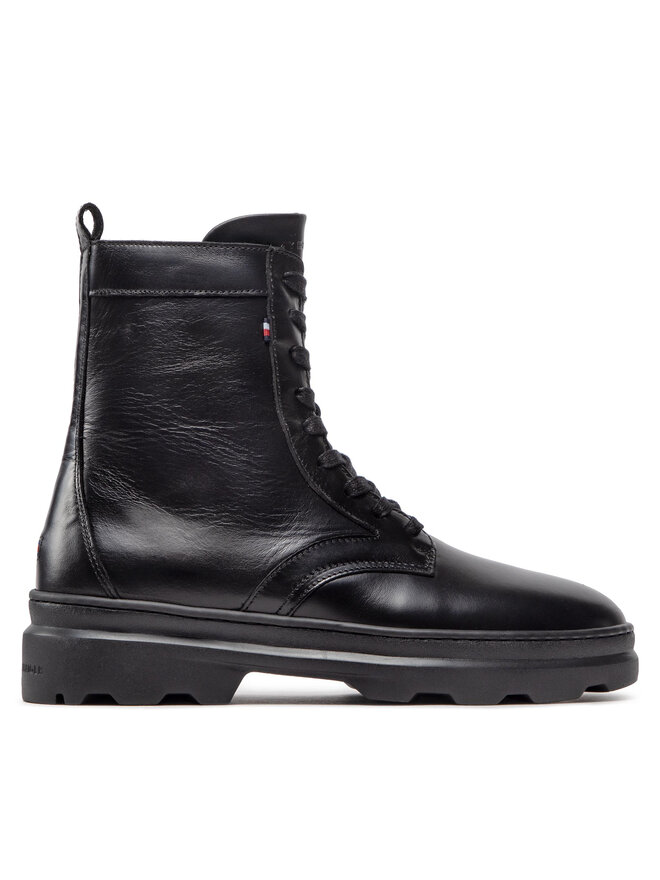 Tommy Hilfiger Stiefel Tommy Hilfiger Comfort Hilfiger Lth High Boot FM0FM04192 Schwarz