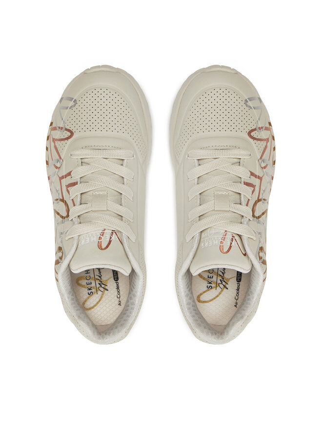 Skechers Snīkeri Skechers Uno Lite - Metallic 314067L/NTMT Balts