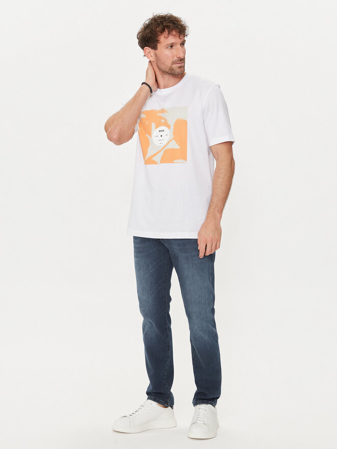 BOSS BOSS Camiseta Tiburt 388 50512132 Blanco Regular Fit