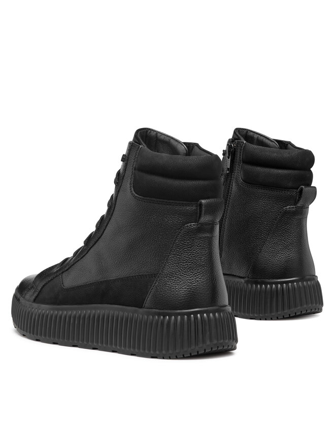 Geox Polokozačky Geox D Graisy D46XFC 046LT C9999 Černá