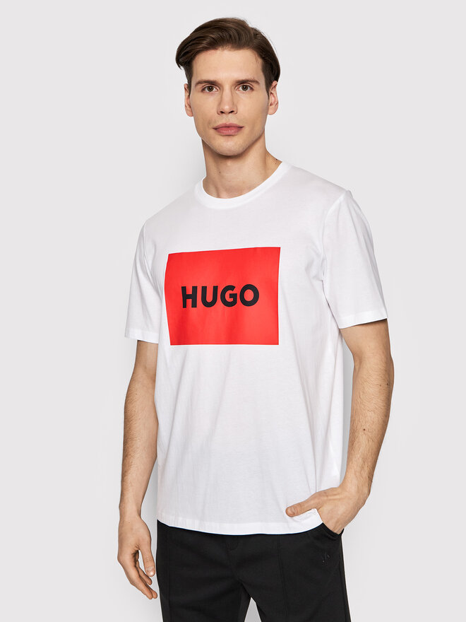 HUGO Hugo T-Shirt Dulive222 50467952 Weiß Regular Fit
