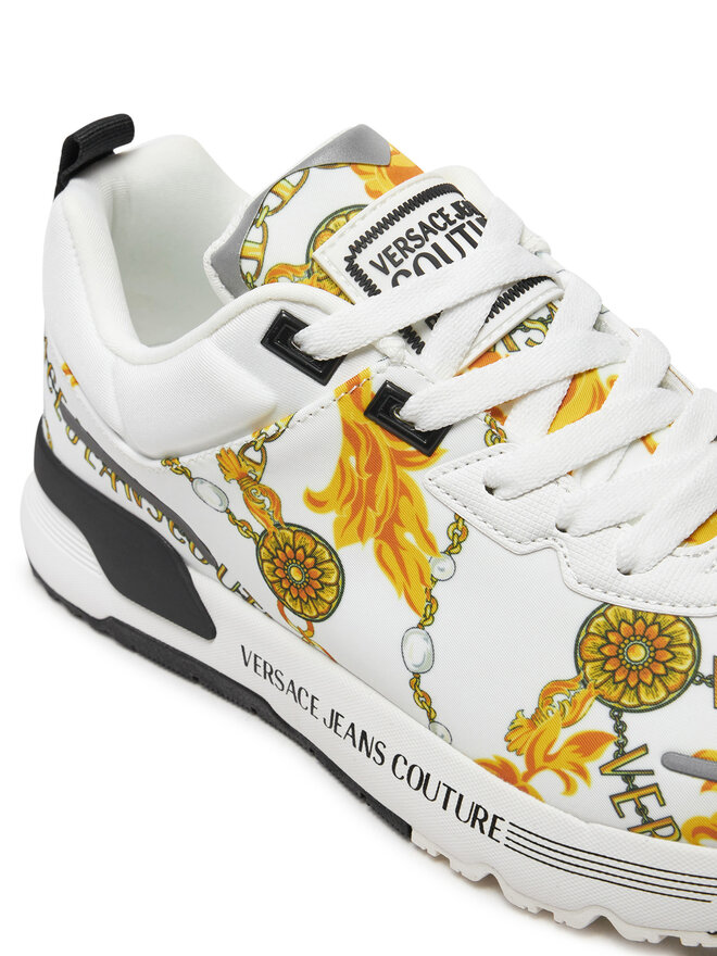 Versace Jeans Couture Sneakersy Versace Jeans Couture 77YA3SA1 ZS654 Biela