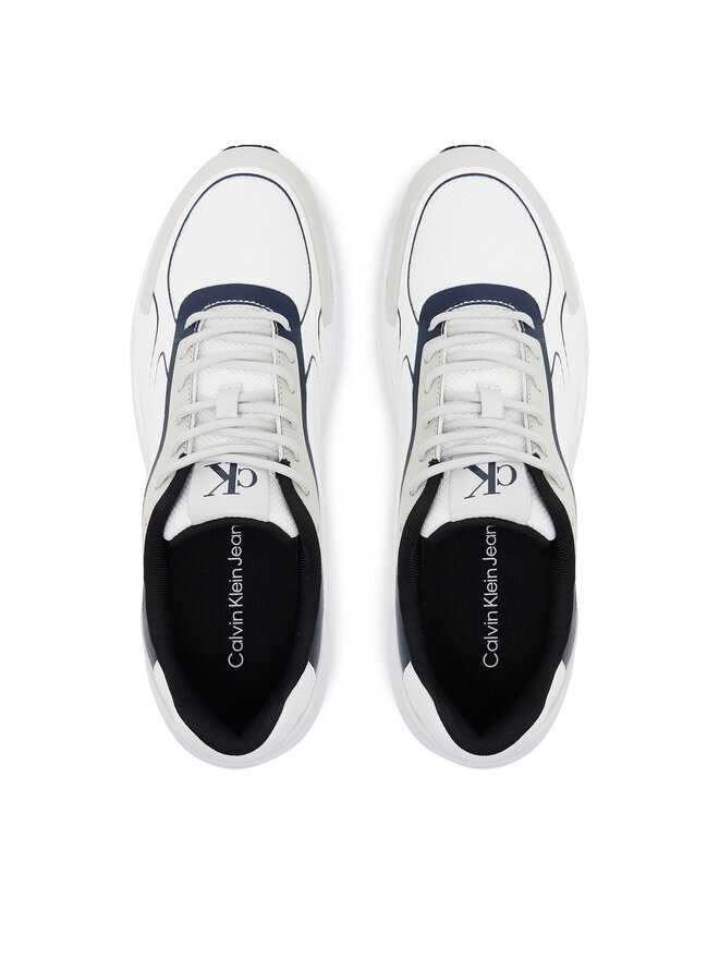 Calvin Klein Jeans Sportcipők Calvin Klein Jeans Retro Tennis Low Knit Mix YM0YM01310 Fehér
