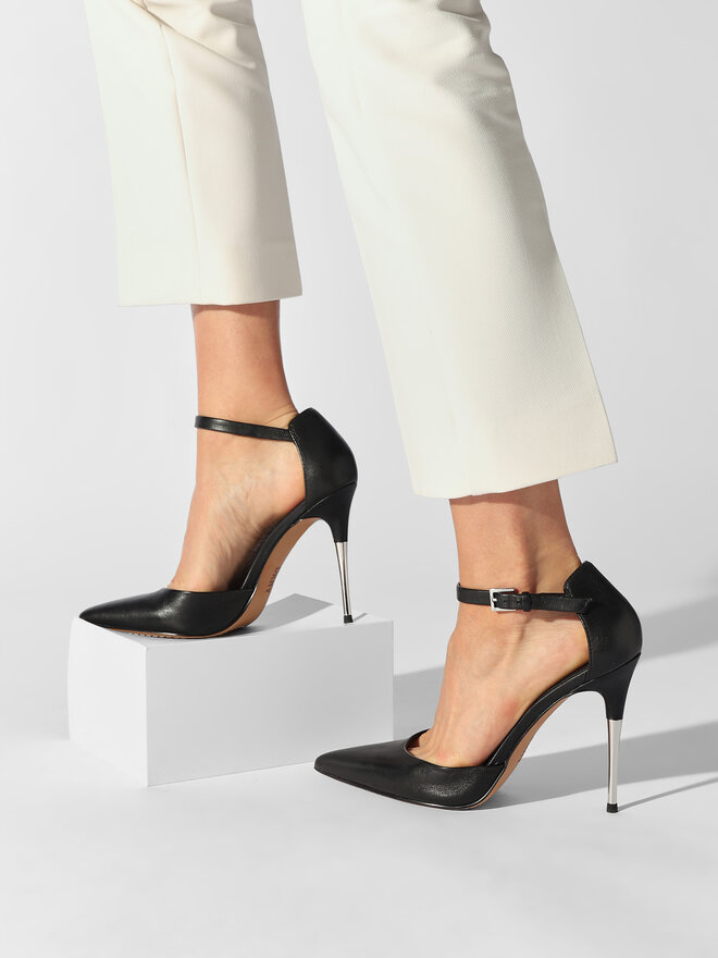DKNY Pantofi cu toc subțire DKNY K1361246 Negru