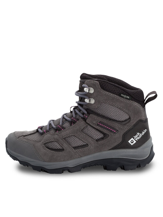 Jack Wolfskin Pārgājienu apavi Jack Wolfskin Vojo 3 Texapore Mid W 4042472 Pelēks
