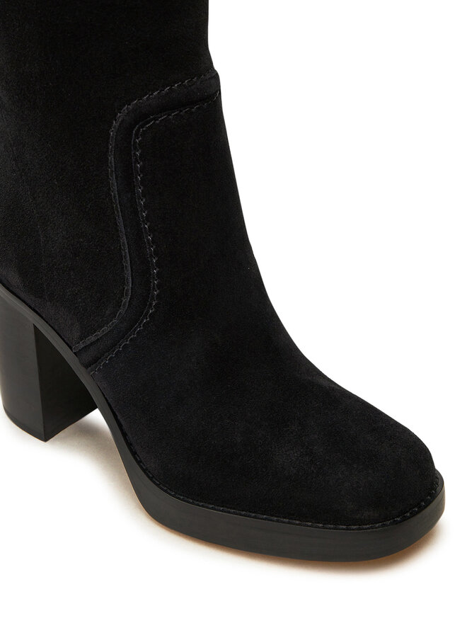 Stiefel MICHAEL Michael Kors Hayden Suede Boot 40F4HYMB5S Schwarz eschuhe