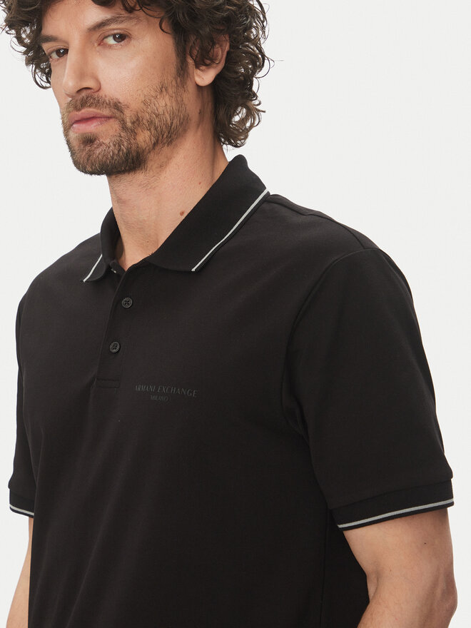 Armani Exchange Armani Exchange Poloshirt XM000489 AF13026 UC001 Schwarz Regular Fit