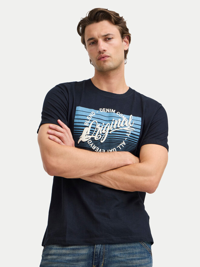 Blend Blend Camiseta 20717959 Negro Regular Fit