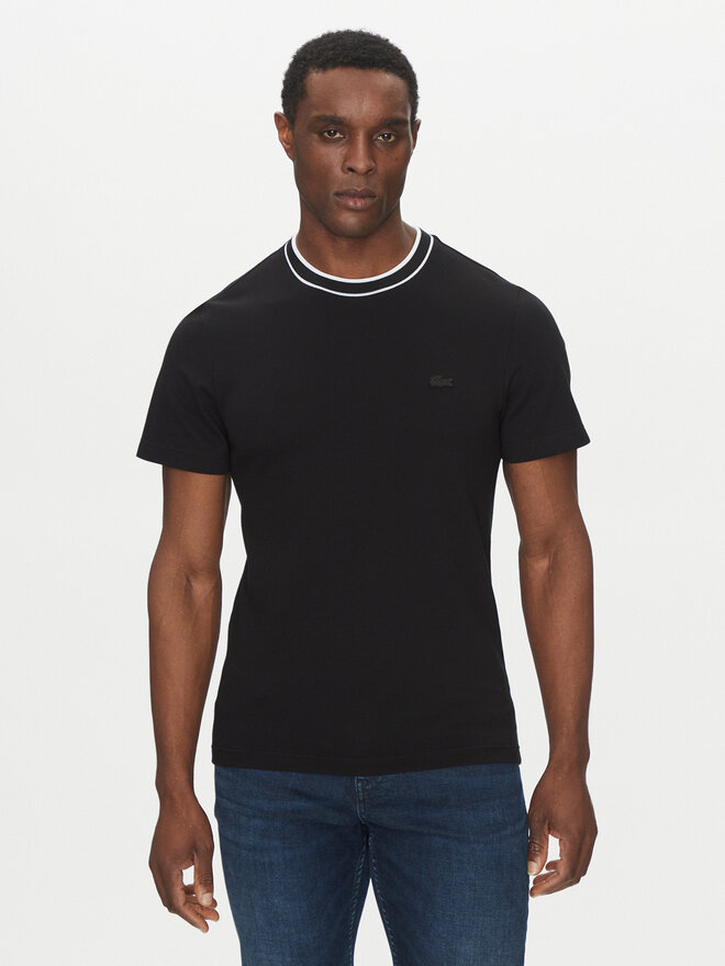 Lacoste Lacoste Marškinėliai TH8174 Juoda Regular Fit