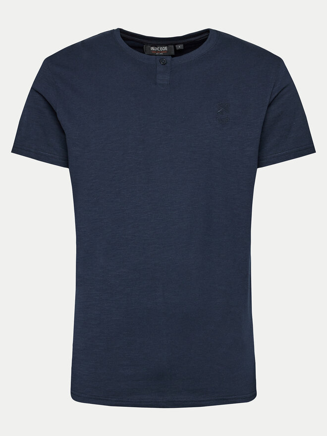 INDICODE INDICODE T-Shirt Lunnin 41-040 Dunkelblau Regular Fit