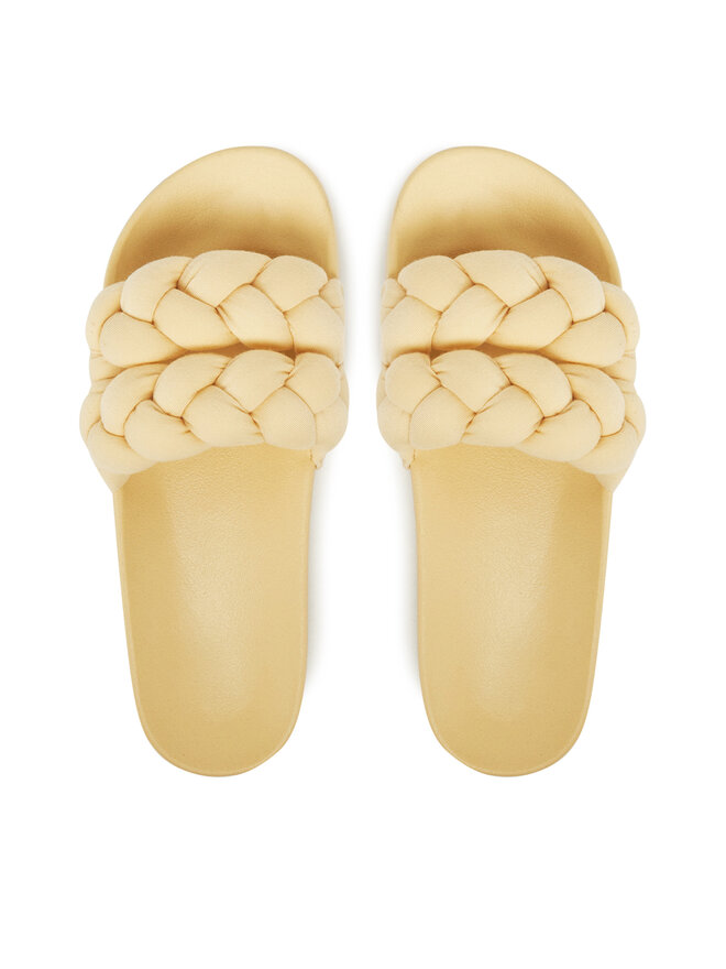 Tommy Jeans Şlapi Tommy Jeans Tjw Braided Slide EN0EN02764 Galben
