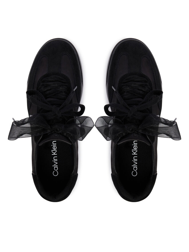 Calvin Klein Sneakers Calvin Klein Low Pro Cupsole Wt Satin Mix HW0HW03288 Schwarz