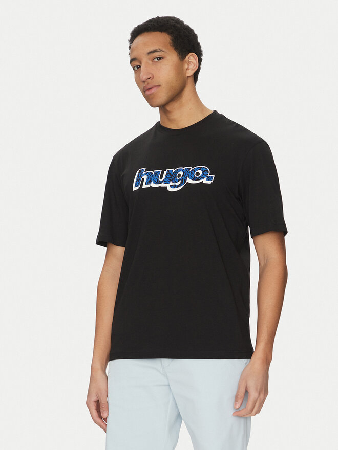 HUGO HUGO T-Shirt Nugibol 50542932 Μαύρο Regular Fit