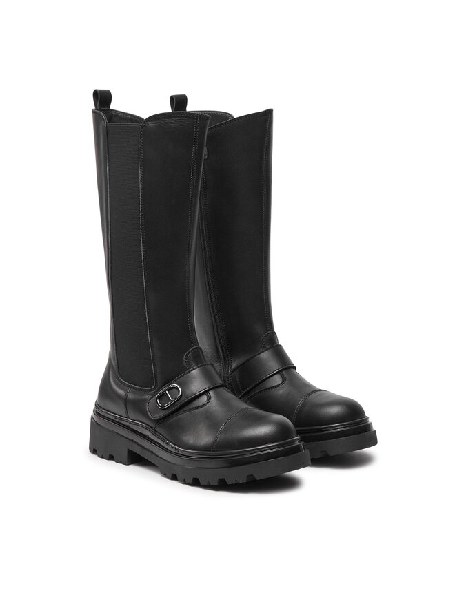 TWINSET Csizma TWINSET Chelsea 242GCJ S Fekete