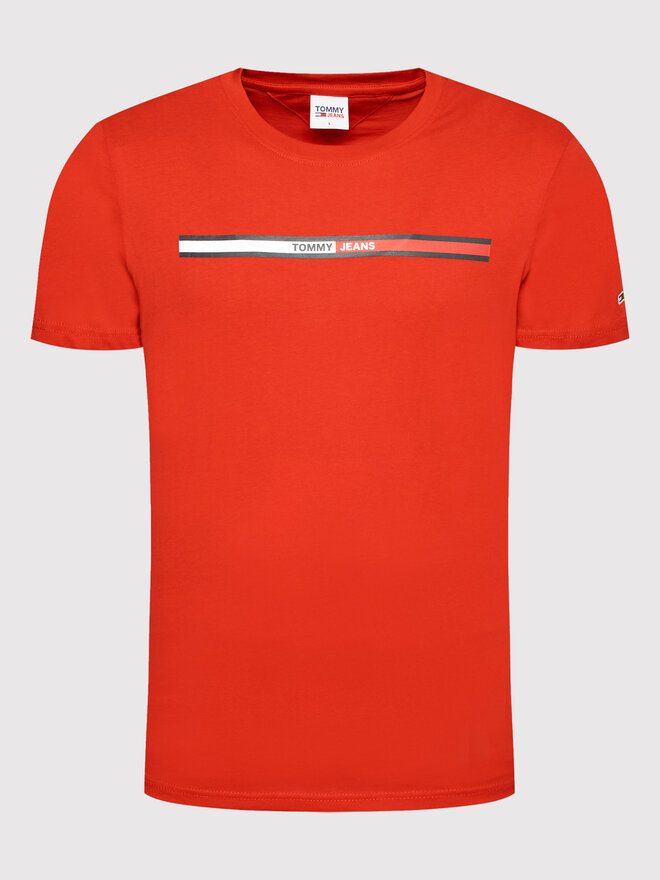 Tommy Jeans Tommy Jeans Футболка Essential Flag DM0DM13509 Червоний Regular Fit