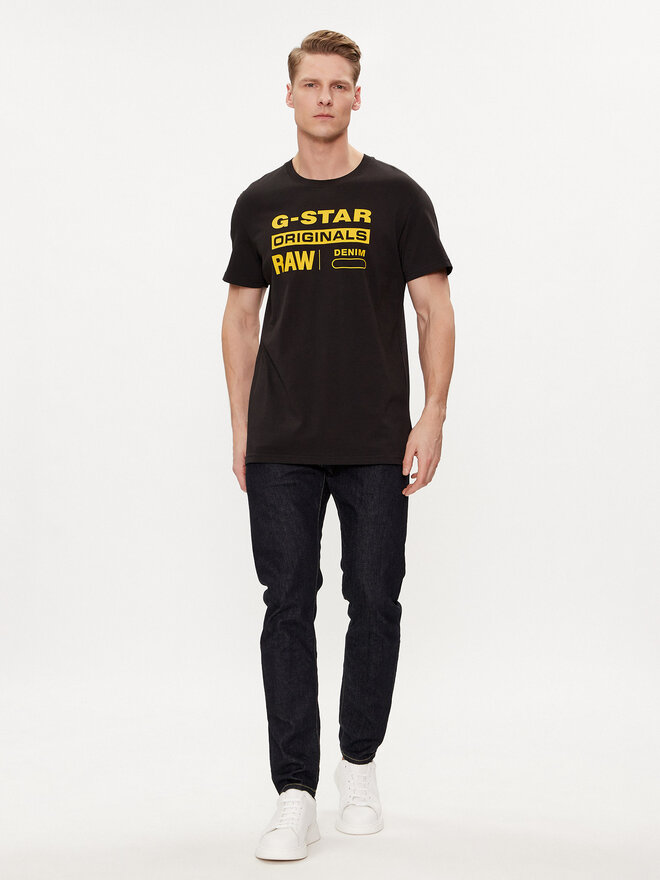 G-Star Raw G-Star Raw Marškinėliai Graphic 8 R T S\s D14143-336-6484 Juoda Regular Fit