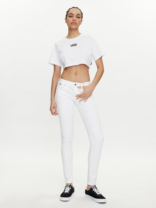 Vans Vans Camiseta Flying V Crew Crop Ii VN000GFF Blanco Regular Fit