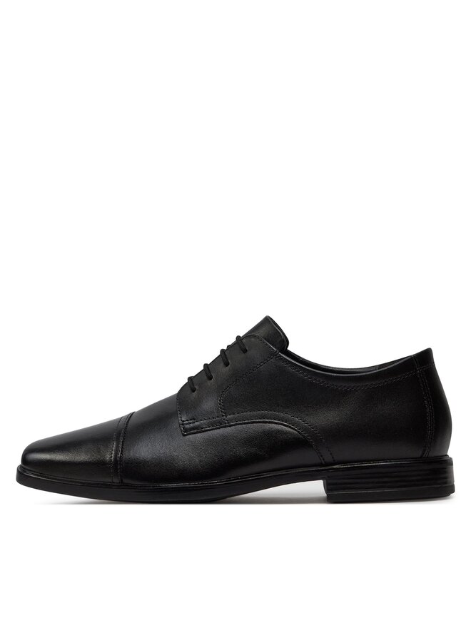 Clarks Półbuty Clarks Howard Cap 261620127 Czarny