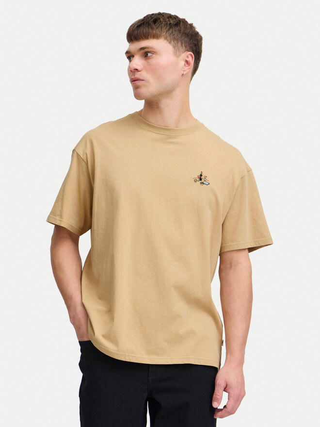 Solid Solid Camiseta Manes 21108333 Marrón Regular Fit
